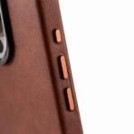 Coque MagSafe en cuir effet vintage – Protection magnétique élégante – Image 7
