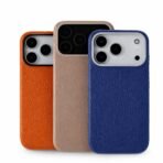 Coque MagSafe en cuir véritable pour iPhone – Finition litchi premium – Image 3