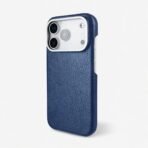 Coque MagSafe en cuir véritable pour iPhone – Finition litchi premium – Image 4
