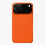 Coque MagSafe en cuir véritable pour iPhone – Finition litchi premium