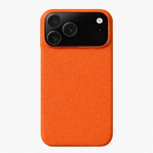 Coque MagSafe en cuir véritable pour iPhone – Finition litchi premium