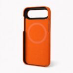 Coque MagSafe en cuir véritable pour iPhone – Finition litchi premium – Image 2